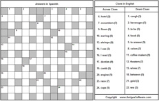 crossword puzzle
